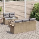  Set sofe s jastukom 6 pcs Bež poliratan | shoptok.hr