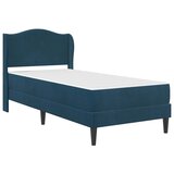  Okvir za krevet s uzglavljem Plava 80 x 200 cm Baršun - Plava 80 x 200 cm | shoptok.hr