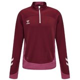 Hummel Puloverji Sweatshirt hmlLEAD Half Zip Bordo Cene