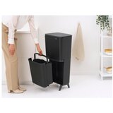 Brabantia Temno siv plastičen koš za smeti 25+10+10 l za ločevanje odpadkov SortUp Recycle Hi – | Shoptok.si