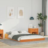  Konstrukcija postelje Voskast rjav 120 x 200 cm, (5000127527) | Shoptok.si