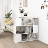vidaXL Ormarić za knjige / pregrada visoki sjaj bijeli 100x24x94 cm | shoptok.hr