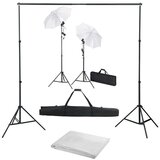  Komplet za fotografski studio z ozadjem, svetilkami in dežniki | Shoptok.si