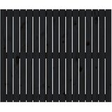  Zidno uzglavlje crni 108 x 3 x 90 cm od masivne borovine | shoptok.hr