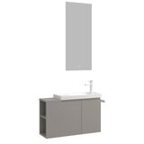 Hanah home Kupatilski ormarić sa umivaonikom i ogledalom (2 komada) Perla 80 571 | Eponuda.com