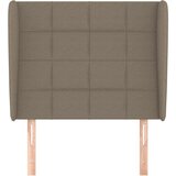  Uzglavlje s ušima smeđesivo 83 x 23 x 118/128 cm od tkanine | shoptok.hr