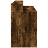  Radni stol s LED svjetlima boja hrasta 140x55x91 cm drveni | shoptok.hr
