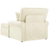  Ležaljka s suknjom s jastukom 3 pcs Krema Kordura tekstil | shoptok.hr