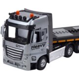 Kamion na daljinsko upravljanje s bagerom i zvučnim te svjetlosnim efektima 1:24 – sivo/žuti | shoptok.hr