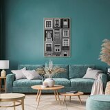  Slika - Patterned Windows (1 Part) Vertical 80x120 U prirodnom drvenom okviru | shoptok.hr