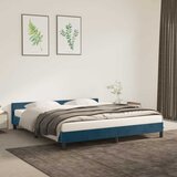  Okvir kreveta bez madraca tamnoplavi 160x200 cm baršunasti | shoptok.hr