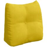 vidaXL Poglavni vzglavnik Rumena 45 x 24 x 50 cm Žamet | Shoptok.si