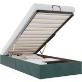 Maison Chic Otomanski Posteljni okvir - Enojna postelja - Postelja za odrasle brez vzmetnice zelen 100x200 cm žamet-J1977, (21773187) | Shoptok.si