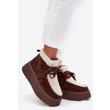Boto Women's snow boots on platform with fur brown Florivelle | shoptok.hr