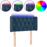 Maison Chic LED Posteljno vzglavje - Vzglavna omarica - Nočna omarica temno modro 83x16x78/88 cm žamet, (21708873) Cene