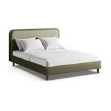 Micadoni Zeleni tapecirani bračni krevet s podnicom 180x200 cm Aveline – | shoptok.hr