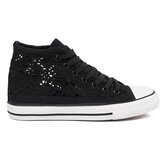 Shelvt Openwork black high sneakers | Shoptok.si