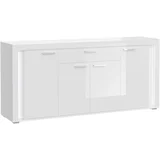 Komoda Skylight, Bela, Visoki Sijaj