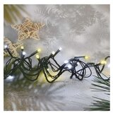  LED božična veriga utripajoča, 12 m, zunanja in notranja, topla/hladna bela, časovnik | Shoptok.si