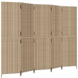  The Living Store Pregrada za sobo 5 plošče bež poli ratan - Pregrada Za Sobo, (21448172) | Shoptok.si