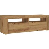 vidaXL TV omarica z LED artisan hrast 120x35x40 cm inženirski les | Shoptok.si