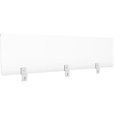 SMIT VISUAL Higienska zaščitna stena za predelne stene na pisalni mizi, VxŠxG 300 x 1600 x 5 mm, prozorna izvedba | Shoptok.si