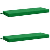  Jastučići za klupe - 2 dijela SOEST 2 kom. 100% poliester - Zelena 110 x 40 x 8 cm Poliester | shoptok.hr