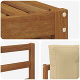 Set vanjskih sofa Prirodna i bež 245,5 x 162,5 x 73 cm | shoptok.hr
