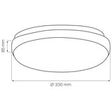  plafonsko svetlo bogdan 2xE27/20W/230V prečnik 33 cm belo | Eponuda.com