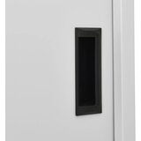  Uredski ormarić s kliznim vratima svjetlosivi 90x40x180cm čelik Siva | Shoptok.si
