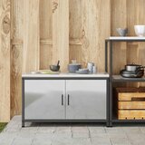  Kuhinjsko skladištenje HATTEM Srebrna 90 x 50 x 53 cm Čelik | Shoptok.si