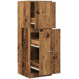 Ormarić za lijekove boja starog drvo 40x41x118 cm drveni | shoptok.hr