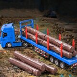  tegljač za prijevoz drva Huina 1:50 - crveni | shoptok.hr