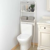  Stalak za kupaonicu bijeli 63,5x32x179 cm od masivne borovine | shoptok.hr