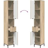 vidaXL Visoki ormarić za kupaonicu sonoma hrast 31.5 x 33 x 190 cm | shoptok.hr
