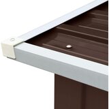  Vrtna ostava za drva od pocinčanog čelika 172x91x154 cm smeđa | shoptok.hr