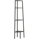  Kutna polica s 4 razine crna 45,5 x 31,5 x 150 cm | Eponuda.ba