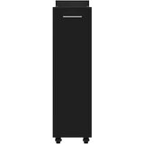 vidaXL Ormarić s kotačima crni 60 x 22 x 79 cm od konstruiranog drva | shoptok.hr