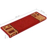  Samolepilne preproge za stopnice 15 kosov 65x21x4 cm rdeče, (20980930) | Shoptok.si