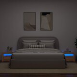  Noćni ormarići 2 kom s LED svjetlima boja hrasta 60x35x40 cm | shoptok.hr