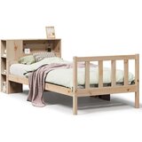 vidaXL Krevet s regalom za knjige bez madraca 100x200 cm borovina | shoptok.hr