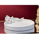 Mauro Ferretti Ukrasni pladanj od polyresina ø 21 cm Magnolia – | shoptok.hr