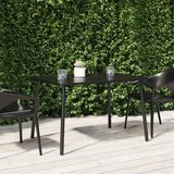 vidaXL Vrtna miza antracitna 110x80x71 cm jeklo Cene