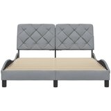  Okvir za krevet bez madraca svjetlosivi 140x200 cm od tkanine | shoptok.hr