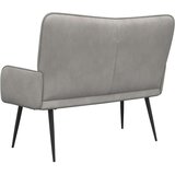  Kauč za dvoje Svijetlo siva 115 x 61 x 87 cm Baršun | shoptok.hr