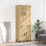  Visoka komoda hrasta sonome 69,5x34x180cm od konstruiranog drva | shoptok.hr