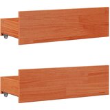  s regalom za knjige bez madraca 100 x 200 cm od borovine | shoptok.hr