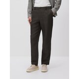 Reserved Chino regular hlače s mješavinom lana - čeličnozeleno | shoptok.hr