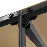 Nadstrešnica smeđesiva 2 x 2,3 m 180 g/m² od tkanine i čelika | shoptok.hr
