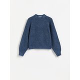 Reserved Džemper uspravna ovratnika - mornarsko plava | shoptok.hr